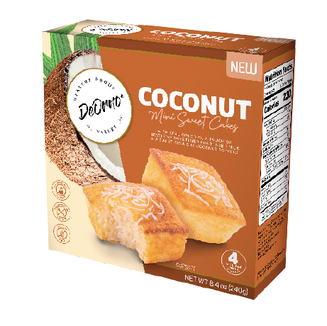 Gluten-free COCONUT pancake. Retail presentation.