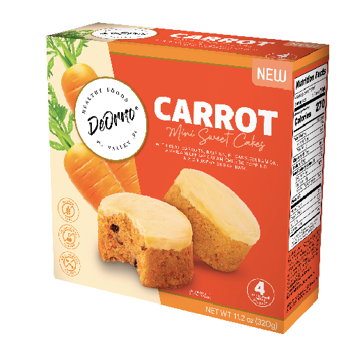 Gluten-free CARROT pancake. Retail Presentation.